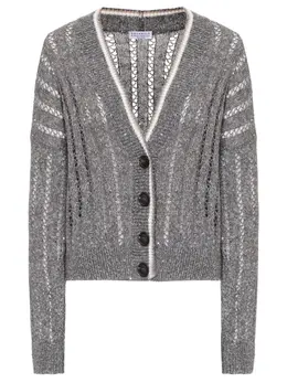 BRUNELLO CUCINELLI: Льняной кардиган 