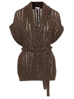 BRUNELLO CUCINELLI: Кардиган с пайетками 