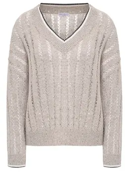 BRUNELLO CUCINELLI: Льняной свитер 