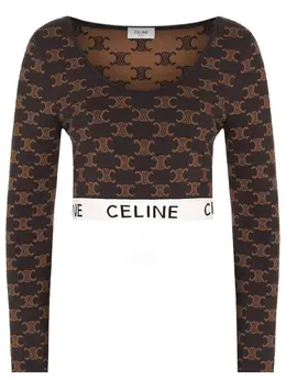 CELINE: Топ с принтом 