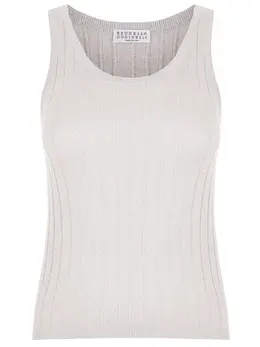 BRUNELLO CUCINELLI: Шёлковый топ 