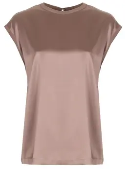 BRUNELLO CUCINELLI: Шёлковый топ 