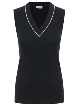 BRUNELLO CUCINELLI: Хлопковый топ 