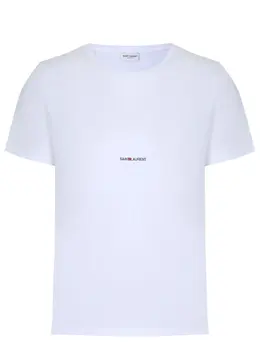 SAINT LAURENT: Хлопковая футболка 