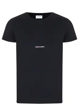 SAINT LAURENT: Хлопковая футболка 