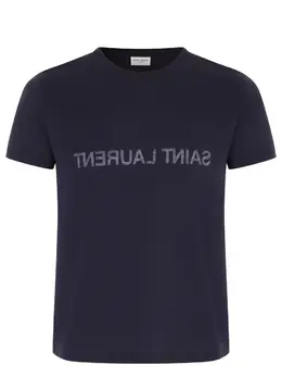 SAINT LAURENT: Хлопковая футболка 