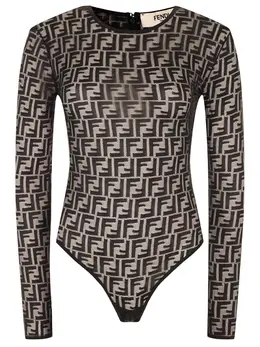 FENDI: Чёрный боди 