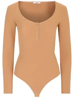 WOLFORD: Бежевый боди 