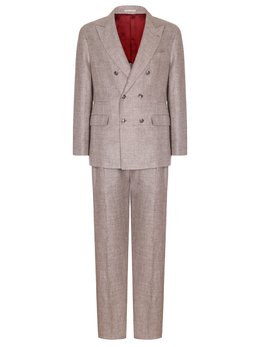 BRUNELLO CUCINELLI: Бежевый костюм 