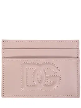 DOLCE & GABBANA: Бежевый картхолдер 