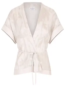 BRUNELLO CUCINELLI: Льняная блуза 