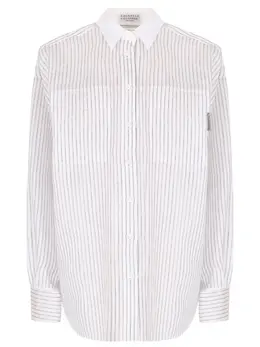 BRUNELLO CUCINELLI: Хлопковая рубашка 