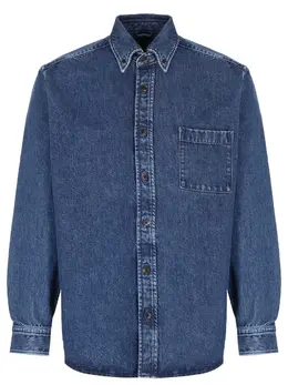 BOSS: Джинсовая рубашка 