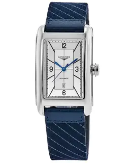 Longines DolceVita Automatic Silver Dial Blue Leather Strap Women's Watch l5.757.4.73.8