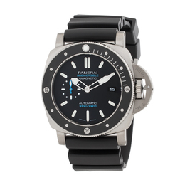 Pre-owned Panerai Luminor Submersible 1950 Automatic Black Dial Mens Watch pam01389