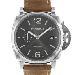 Pre-owned Panerai Luminor Grey Dial Mens Watch pam 00904