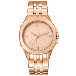 DKNY Fashion Rose Gold-tone Dial Ladies Watch dk1l012m0075