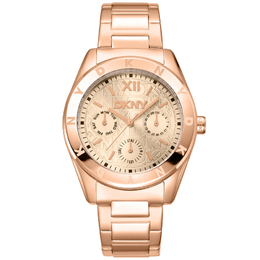 DKNY Fashion Rose Gold-tone Dial Ladies Watch dk1l015m0045