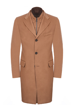 CORNELIANI: Бежевое пальто 