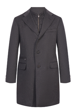 CORNELIANI: Серое пальто 