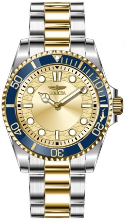 Invicta Pro Diver Quartz Gold Dial Mens Watch 49697