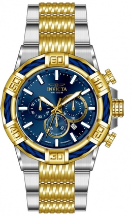 Invicta Bolt Chronograph GMT Quartz Blue Dial Mens Watch 49903
