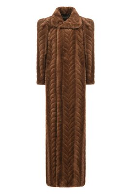 Balenciaga: Шуба с карманами 