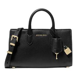 Кожаная сумка через плечо, кроссбоди, миниатюрная женская сумка черная Michael Kors 32f4getc0b-001