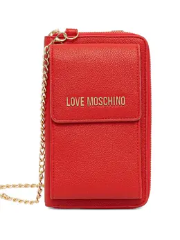 Сумка-кошелёк на цепочке с логотипом Love Moschino, красный 31926728 | красный