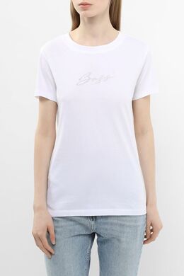 BOSS: Хлопковая футболка 