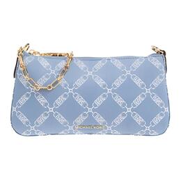 Michael Kors Джинсовая и хлопковая сумка, женская наплечная сумка fluorescent blue 32r4g8ew6u-neoblu/midn