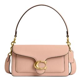 Coach Кожаная сумка Tabby с одним плечевым ремнем средний размер женская кремовая cbf92-b4crm