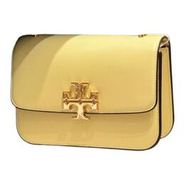 Tory Burch Кожаная сумка через плечо Eleanor Cow Trumpets для женщин светло-желтый 166169-淡黄色