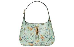 Gucci Кожаная сумка-полумесяц Jackie 1961 через плечо, маленькая, женская, голубая 636709-aaap6-3102