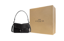 Coach Мягкая сумка Tabby Smooth Leather через плечо средний размер женская черная cam98-v5blk