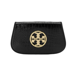 Tory Burch Крокодиловая кожа с тиснением клатч на одно плечо обычный women's black 152251-001包