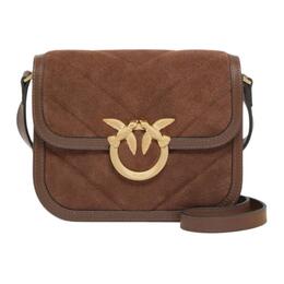 Pinko Сумка Love Bag из коровьей кожи, мини-сумка через плечо, женская, коричневая 104297-a2jh-l74v