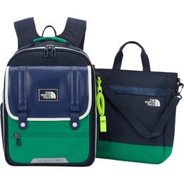 The North Face Полиэстеровый рюкзак и сумка для покупок набор детский marine blue nm2dq04r | marine blue