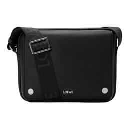 Loewe Сумка-мессенджер из телячьей кожи через плечо средний размер мужская black banba73x03-1100