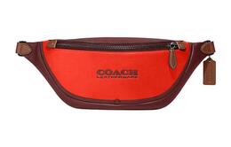 Coach Поясная сумка League Cow Leather Tubas для мужчин красный и темно-красный c5343-p30