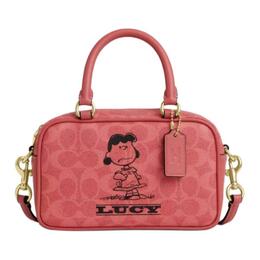 Coach Сумка-крошка X Peanuts Collaboration из кожи и текстиля мини женская red cbj62-imbcv