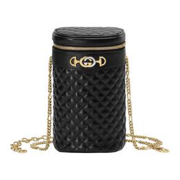 Gucci Кожаная сумка-цилиндр, клатч, кроссбоди, сумка через плечо women's black 572298-0yknx-1000
