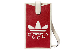 Gucci Сумка через плечо Adidas Collaboration Leather для телефона мужская red 702203-uz3bt-6484