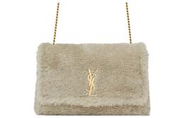 Сумка KATE из овчины и спилка с цепочкой, наплечная сумка, через плечо средний размер женская терракота Saint Laurent 715313-28b47-1426