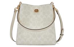 Coach Сумка-ведро Charlie PVC, сумка-шоппер, шоппинг-сумка, женская сумка, сумка через плечо Ivory Gray & Glacier White 1027-imrff