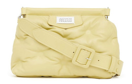 Maison Margiela Сумка кроссбоди, наплечная сумка мужская Yellow из натуральной кожи ягненка с отделкой из телячьей кожи sb1wg0028p4300t7320