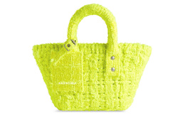 Balenciaga Сумка-корзинка из овчины bistro, сумка через плечо, кроссбоди, женская сумка extra small флуоресцентный желтый 6780282aabz7290