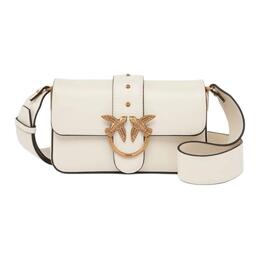 Pinko Сумка Love Bag из коровьей кожи, мини-сумка через плечо, женская, ivory 104340-a0qo-z14q