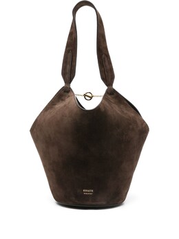 Khaite Lotus Mini Leather Bucket Bag h2056726950