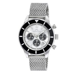 Porsamo Bleu Brandon Chronograph Quartz Silver Dial Mens Watch 1011BBRS